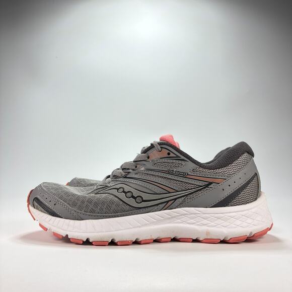 Saucony Cohesion 13 Gray Pink Running Shoes Sneakers S10559-15 Women's Size 7.5 - Picture 4 of 10